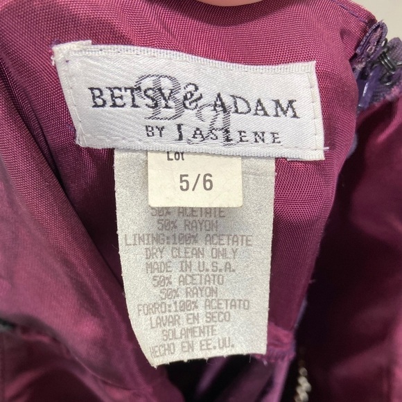 VTG Betsey & Adam 90’s Ombré Satin Prom Dress Sz 6 - Picture 6 of 6